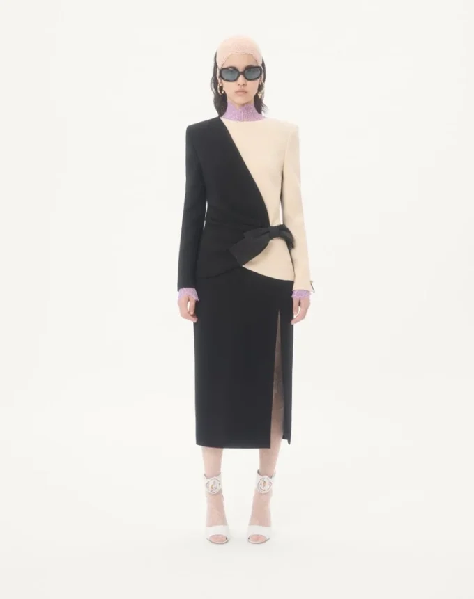 Rochie midi din crep de lână Rochie midi din crep de lână