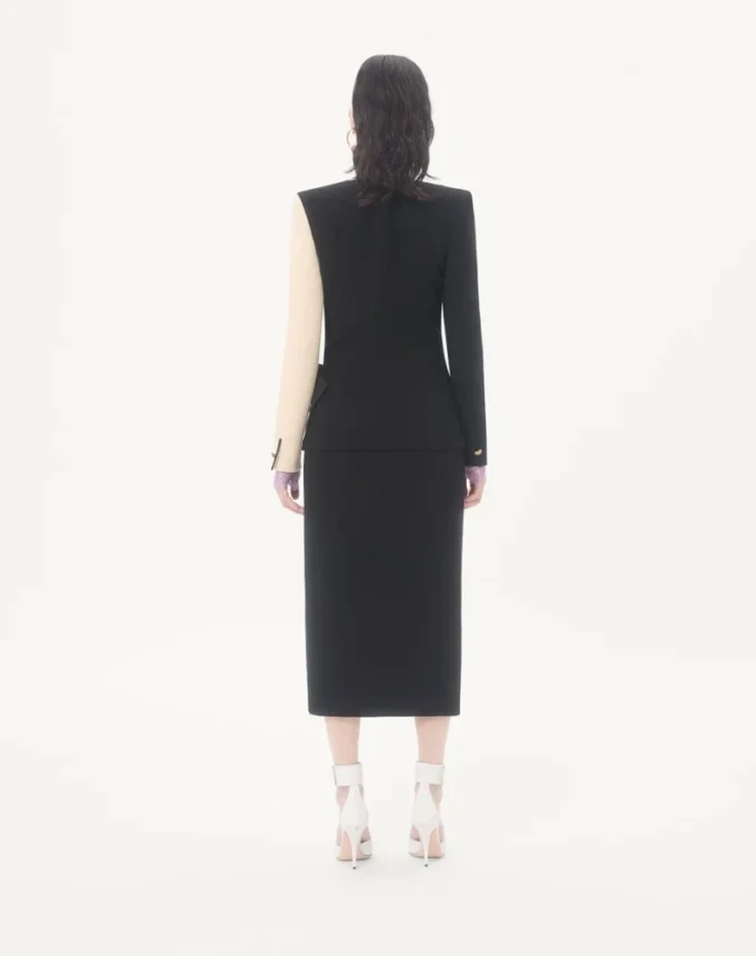 Rochie midi din crep de lână Rochie midi din crep de lână