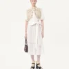 Rochie midi din muselină de bumbac Rochie midi din muselină de bumbac