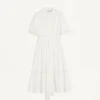 Rochie midi din muselină de bumbac Rochie midi din muselină de bumbac