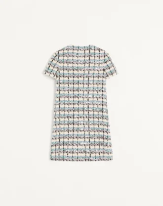 ROCHIE SCURTĂ BRODATĂ CU PAILLETTES DIN TWEED