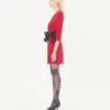 Rochie scurtă Cady Couture cu fundă din faille Rochie scurtă Cady Couture cu fundă din faille