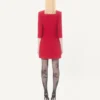 Rochie scurtă Cady Couture cu fundă din faille Rochie scurtă Cady Couture cu fundă din faille