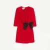 Rochie scurtă Cady Couture cu fundă din faille Rochie scurtă Cady Couture cu fundă din faille