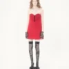 Rochie scurtă din crep brodat Couture Rochie scurtă din crep brodat Couture