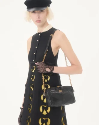 Rochie scurtă din crep brodat Couture Rochie scurtă din crep brodat Couture