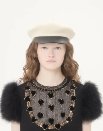 Rochie scurtă din crep brodat Couture Rochie scurtă din crep brodat Couture