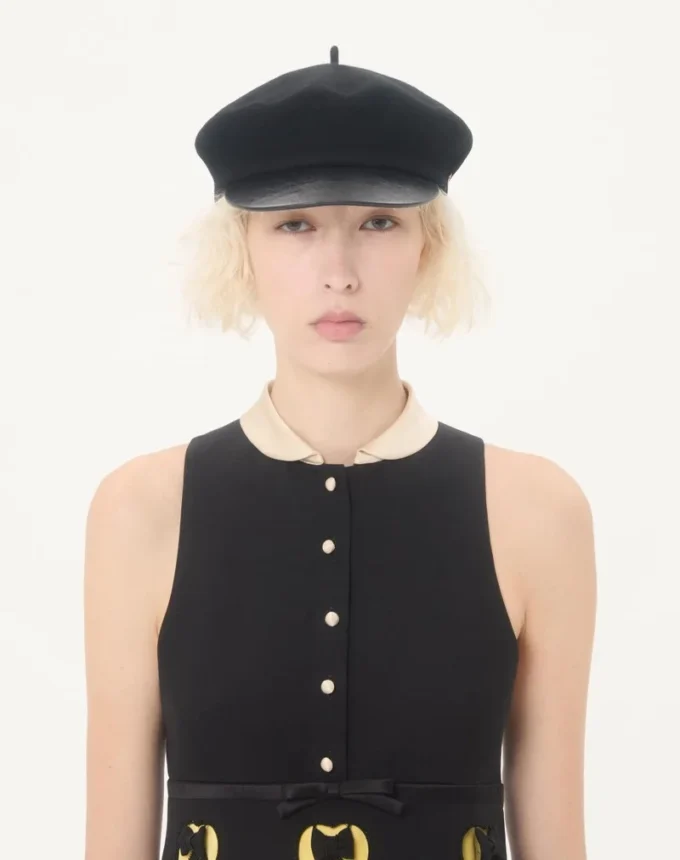 Rochie scurtă din crep brodat Couture Rochie scurtă din crep brodat Couture