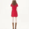 Rochie scurtă din crep brodat Couture Rochie scurtă din crep brodat Couture