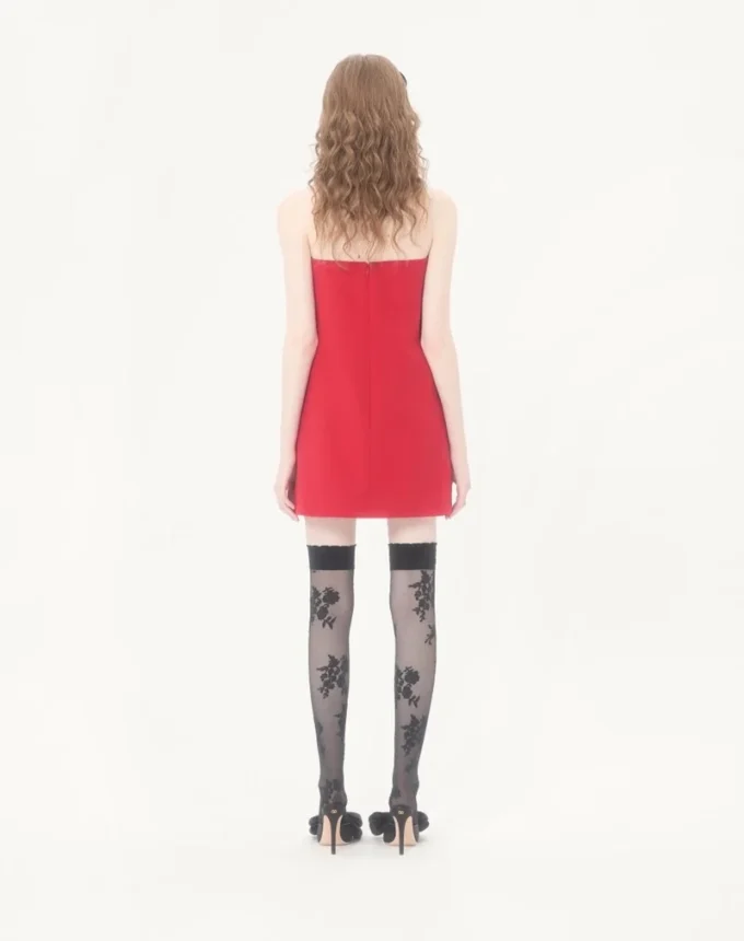 Rochie scurtă din crep brodat Couture Rochie scurtă din crep brodat Couture