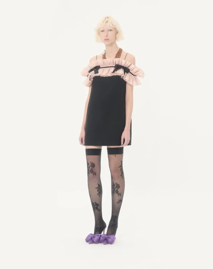 Rochie scurtă din crep couture Rochie scurtă din crep couture