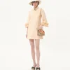 Rochie scurtă din crep couture
