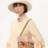 Rochie scurtă din crep couture