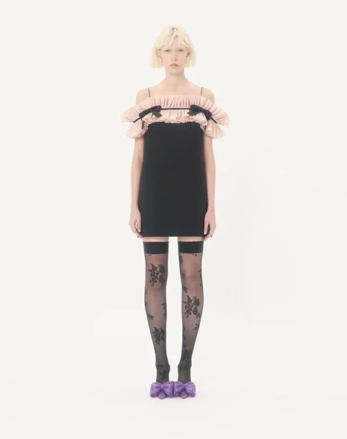 Rochie scurtă din crep couture Rochie scurtă din crep couture
