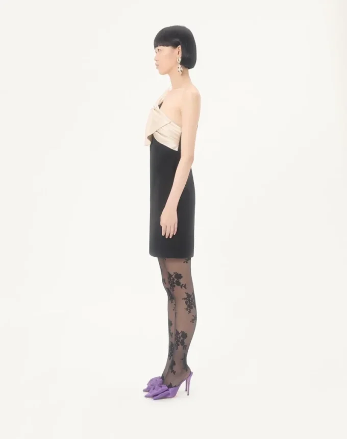 Rochie scurtă din crep couture Rochie scurtă din crep couture