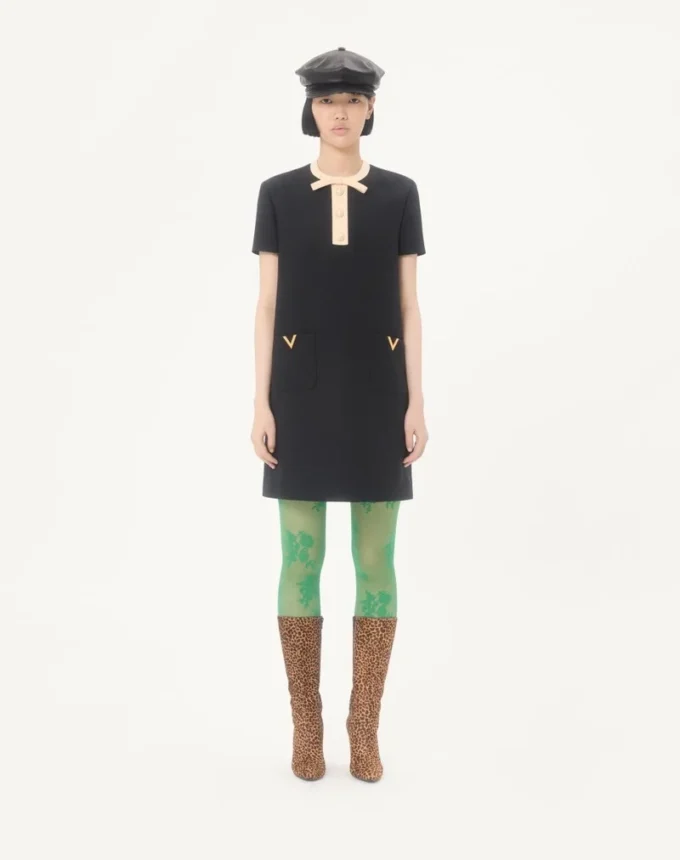 Rochie scurtă din crep couture Rochie scurtă din crep couture