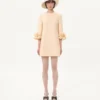 Rochie scurtă din crep couture