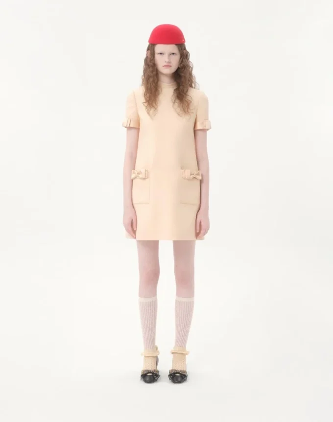Rochie scurtă din crep couture Rochie scurtă din crep couture