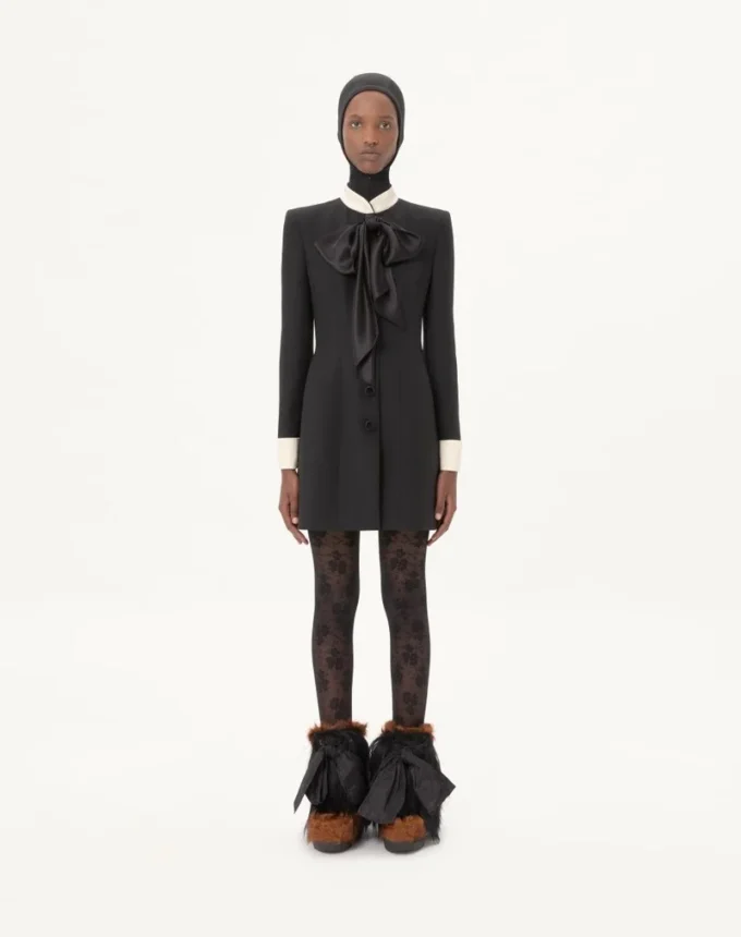Rochie scurtă din crep couture Rochie scurtă din crep couture