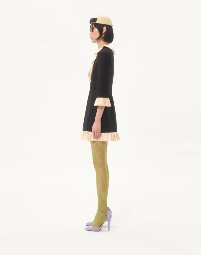 Rochie scurtă din crep couture Rochie scurtă din crep couture