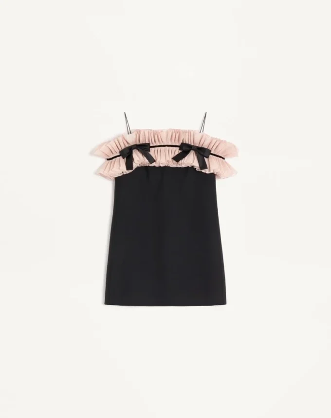 Rochie scurtă din crep couture Rochie scurtă din crep couture
