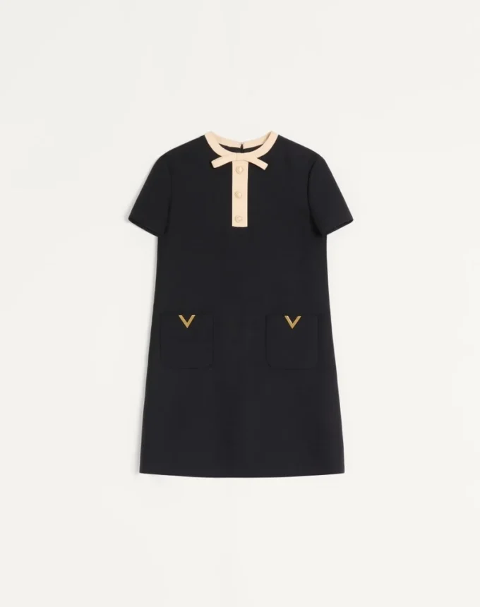 Rochie scurtă din crep couture Rochie scurtă din crep couture