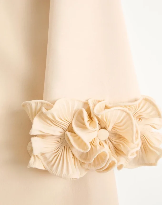 Rochie scurtă din crep couture