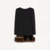 Rochie scurtă din crep de lână Rochie scurtă din crep de lână