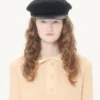 Rochie scurtă din lână cretă Rochie scurtă din lână cretă