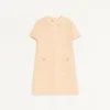 Rochie scurtă din lână cretă Rochie scurtă din lână cretă