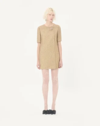 Rochie scurtă din tweed Canestrello Lurex