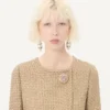 Rochie scurtă din tweed Canestrello Lurex Rochie scurtă din tweed Canestrello Lurex