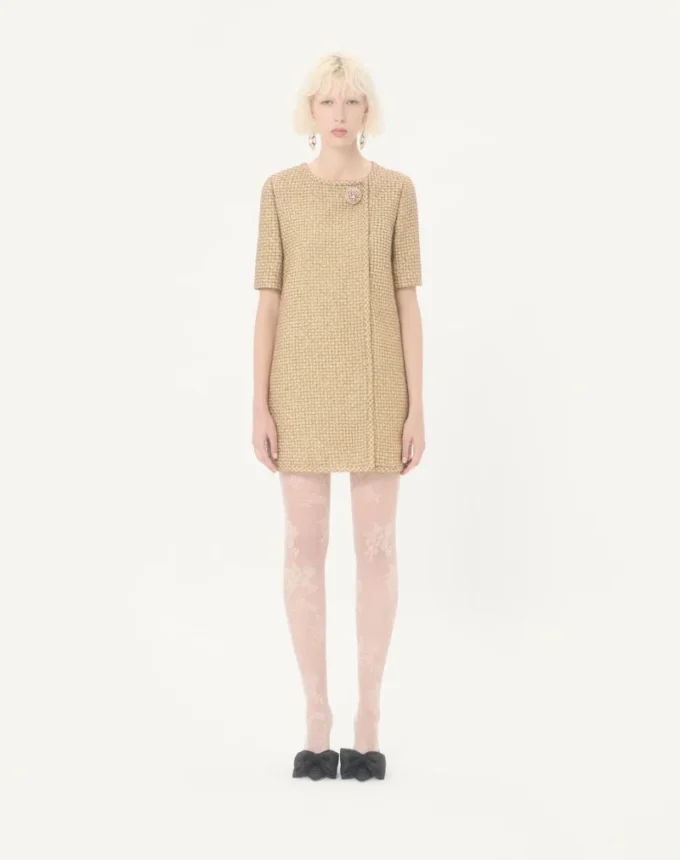Rochie scurtă din tweed Canestrello Lurex Rochie scurtă din tweed Canestrello Lurex