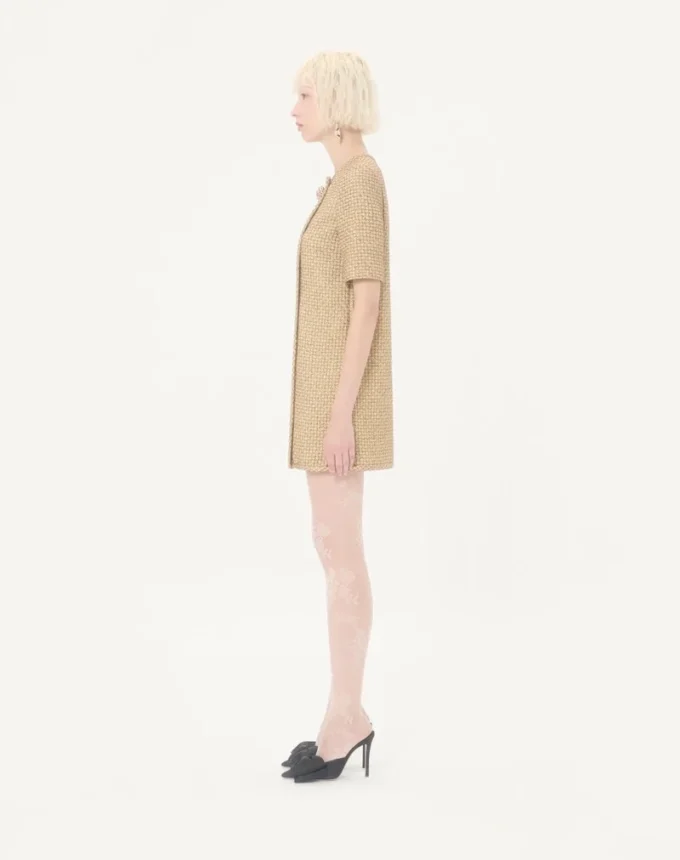 Rochie scurtă din tweed Canestrello Lurex Rochie scurtă din tweed Canestrello Lurex