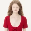 Rochie scurtă din tweed de lână simplu Rochie scurtă din tweed de lână simplu
