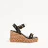 ROCKSTUD WEDGE DIN PIELE DE VIȚEL 100 MM ROCKSTUD WEDGE DIN PIELE DE VIȚEL 100 MM