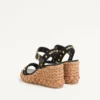 ROCKSTUD WEDGE DIN PIELE DE VIȚEL 100 MM ROCKSTUD WEDGE DIN PIELE DE VIȚEL 100 MM