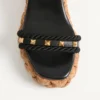 ROCKSTUD WEDGE DIN PIELE DE VIȚEL 100 MM ROCKSTUD WEDGE DIN PIELE DE VIȚEL 100 MM