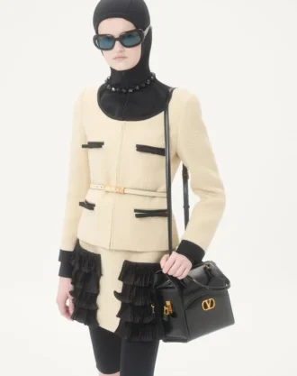 Sacou din lână tweed simplu