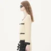 Sacou din lână tweed simplu Sacou din lână tweed simplu
