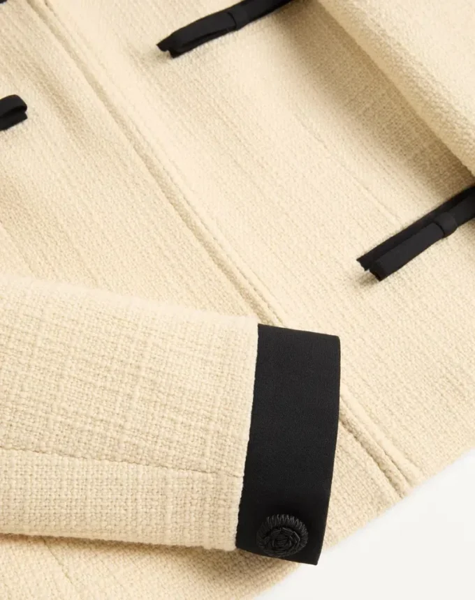 Sacou din lână tweed simplu Sacou din lână tweed simplu