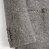 Sacou Valentino cu două rânduri de nasturi din lână Natté Boutonné