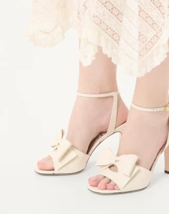 Sandale Bowow din piele de capră 95 mm