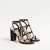 Sandale cu barete Rockstud 90 mm