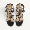 Sandale cu barete Rockstud 90 mm