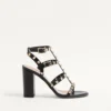 Sandale cu barete Rockstud 90 mm