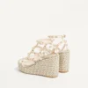 Sandale cu platformă din piele de vițel Rockstud cu curele 95 mm Sandale cu platformă din piele de vițel Rockstud cu curele 95 mm