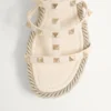 Sandale cu platformă din piele de vițel Rockstud cu curele 95 mm Sandale cu platformă din piele de vițel Rockstud cu curele 95 mm
