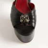 Sandale cu platformă Panthea din piele de capră 125 mm Sandale cu platformă Panthea din piele de capră 125 mm