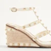 Sandale cu platformă Rockstud din piele de vițel cu broderie Cornely 80 mm Sandale cu platformă Rockstud din piele de vițel cu broderie Cornely 80 mm